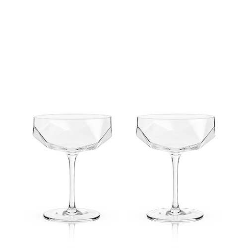 Seneca™ Faceted Crystal Coupes