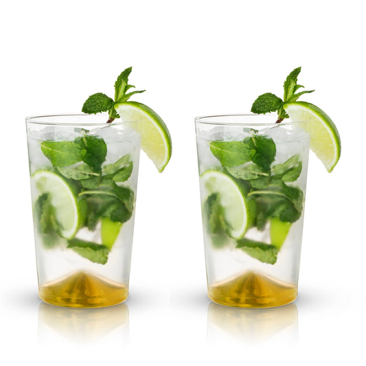 Belmont Gold Pointed Cocktail Tumblers