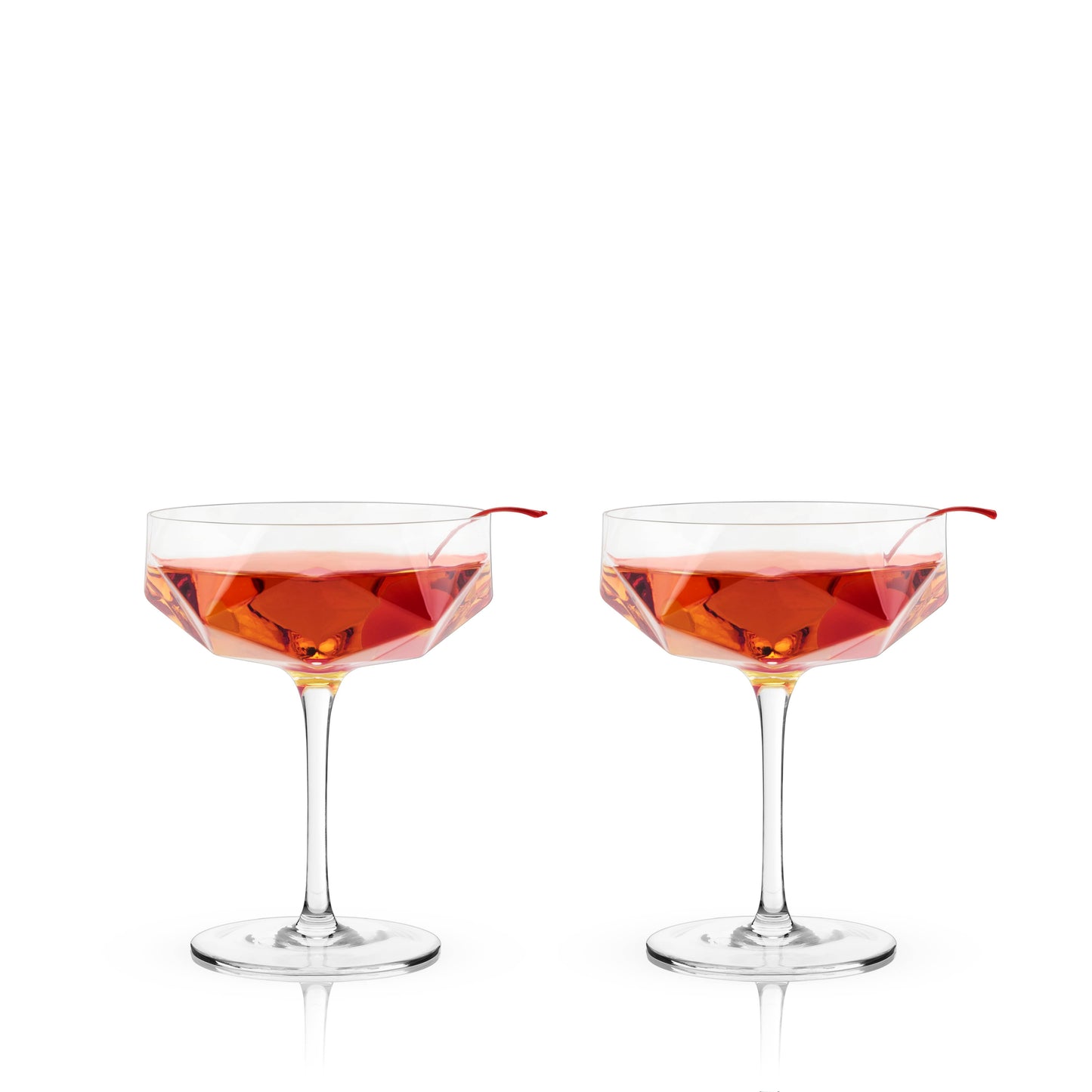 Seneca™ Faceted Crystal Coupes