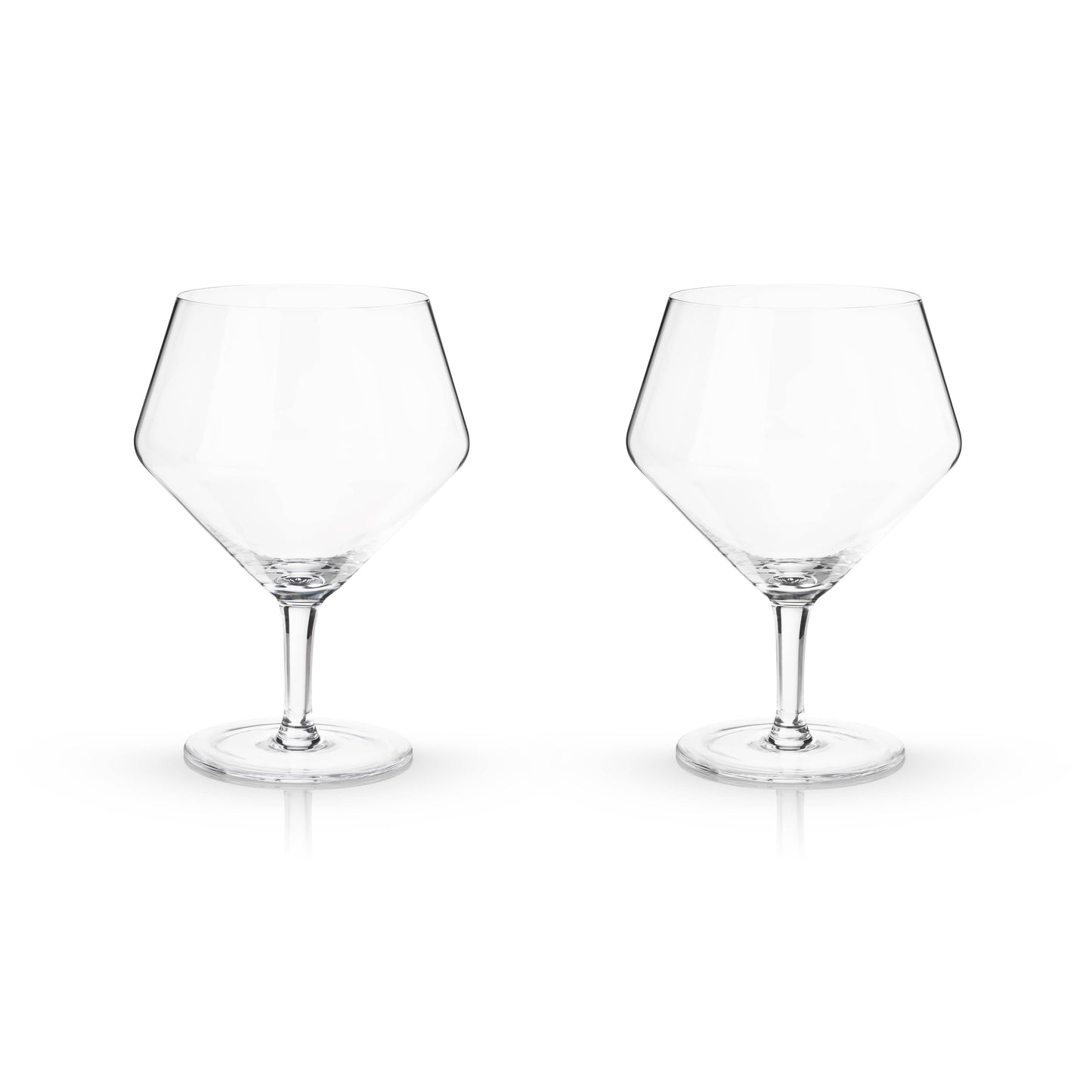 Raye™ Stemmed Angled Crystal Gin & Tonic Glasses