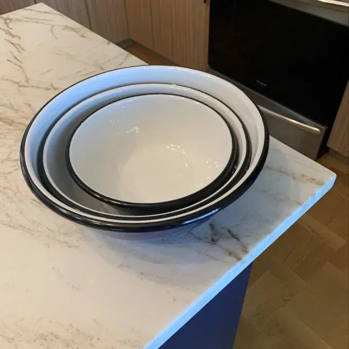 STP - Mint Сoolness Enamel Steel Bowl Set of 3 (1.6+2.7+4.2-qt)