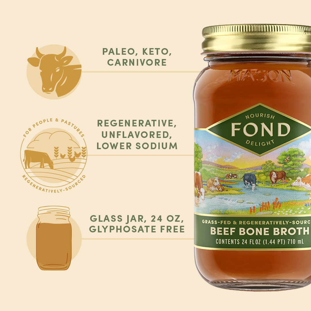 Regenerative Grass-fed Beef Bone Broth