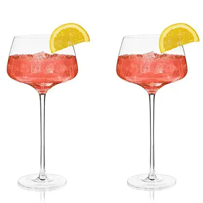 Raye™ Angled Crystal Stemmed Amaro Spritz Glasses