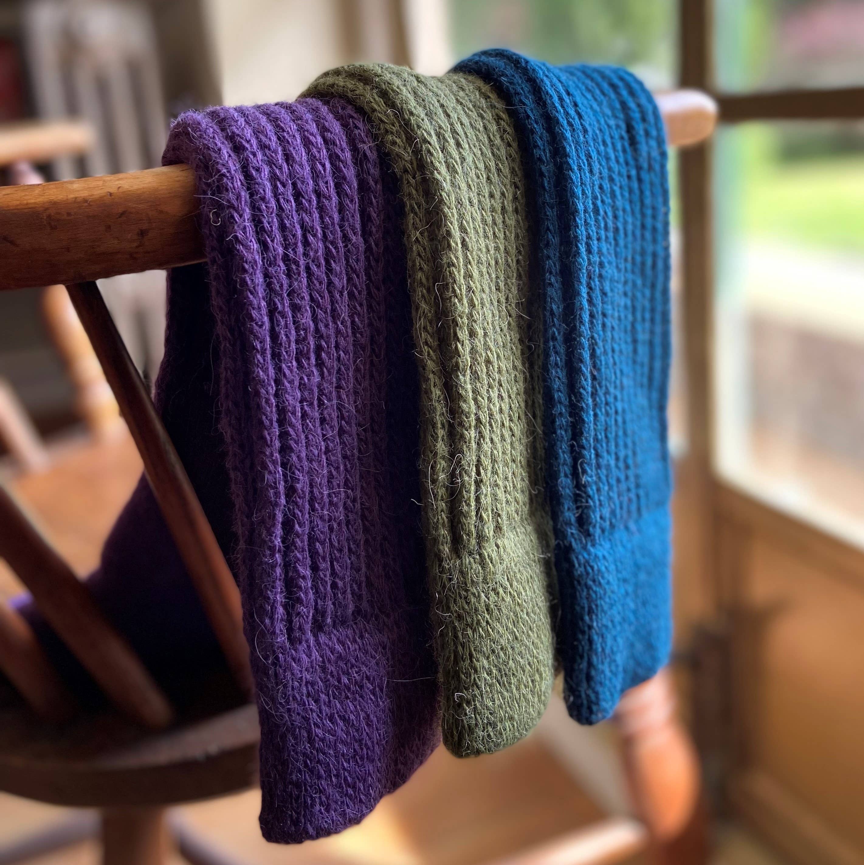 Super Long Alpaca Chunky Rib Sock