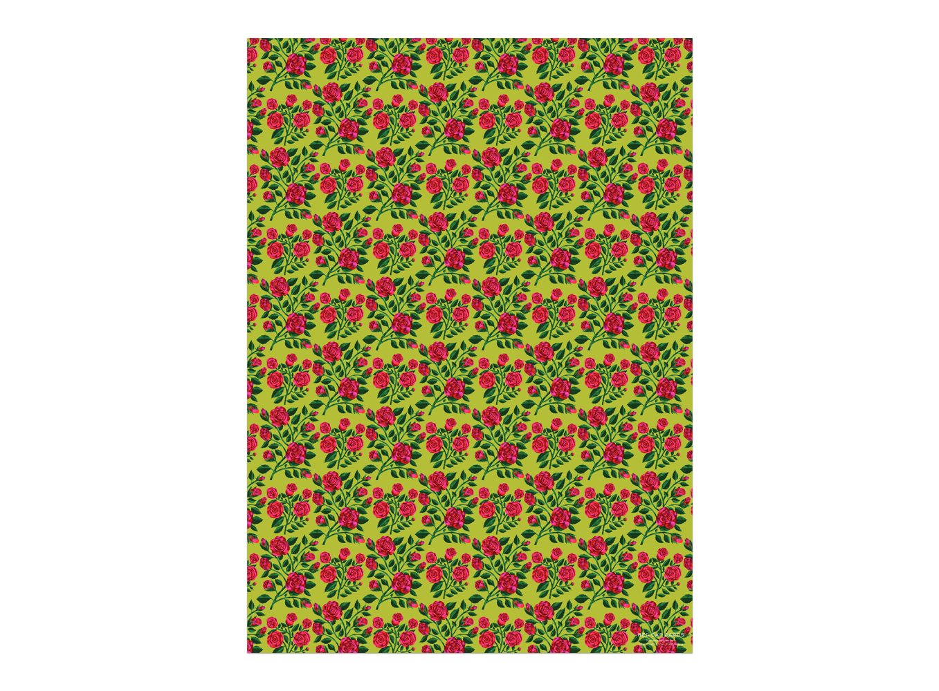 Grateful Roses Gift Wrap Sheets