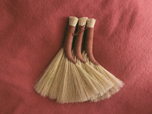 Small Turkey Wing Broom | Handmade | Tampico | Minimal