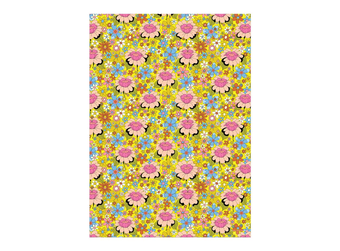 Dandy Blooms Gift Wrap Sheets