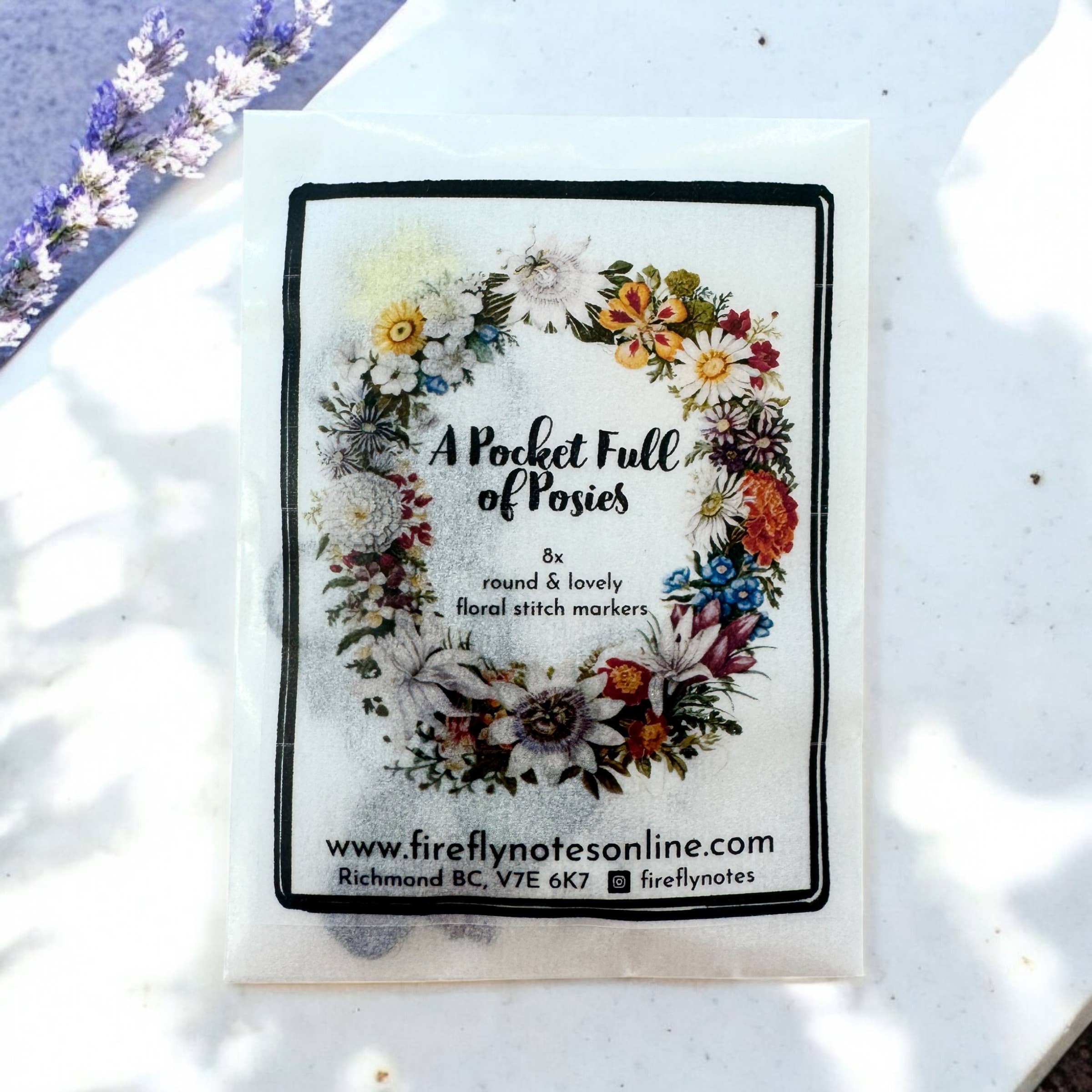 Pocket Full of Posies Stitch Marker Pack