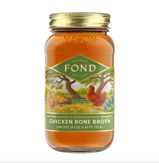 Regenerative Pasture-Raised Chicken Bone Broth