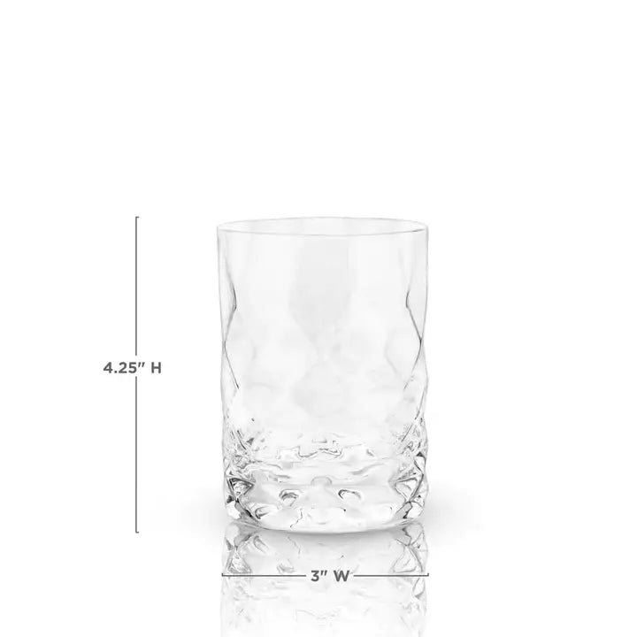 Gem Crystal Lowball Tumblers