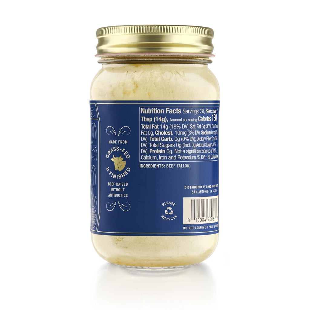 Pure & Unflavored Regenerative Beef Tallow
