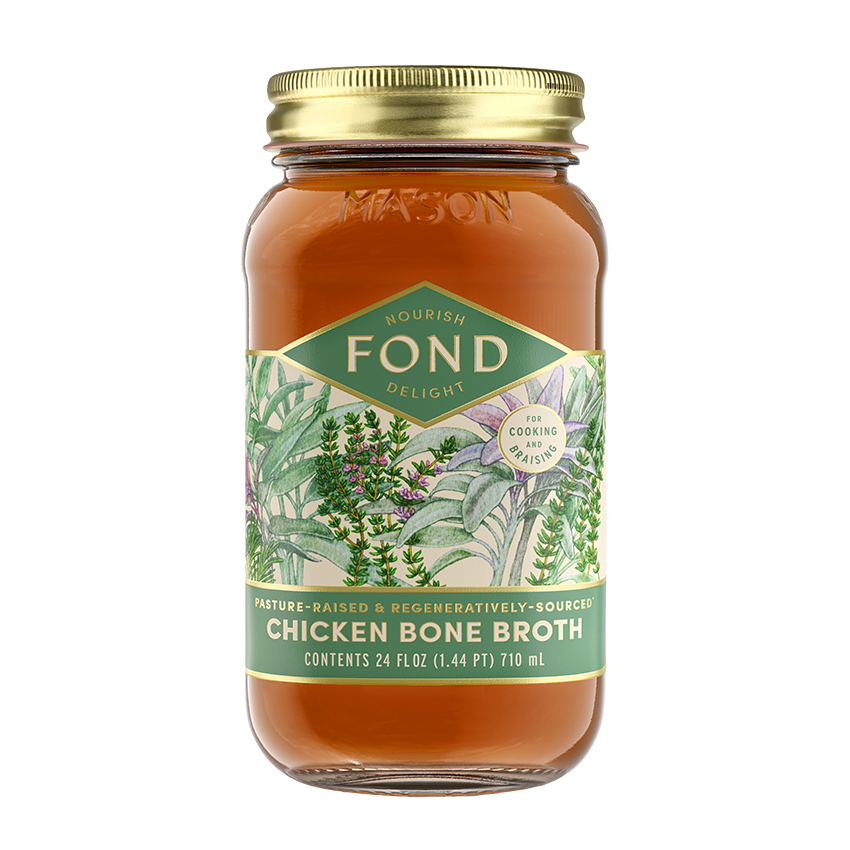 Regenerative Pasture-Raised Herb Chicken Bone Broth