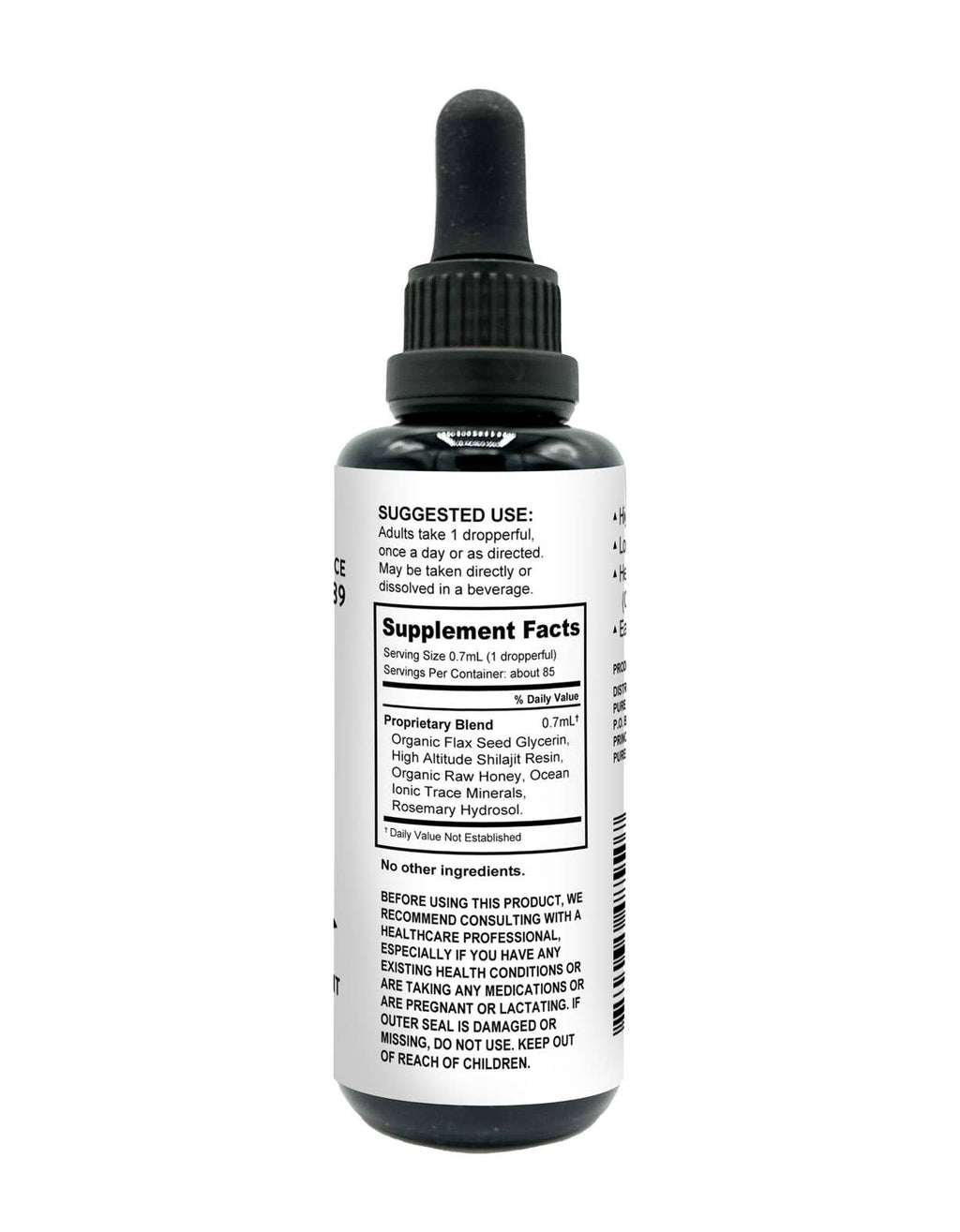 Pure Indian Foods - Shilajit Liquid Drops - 2 fl oz