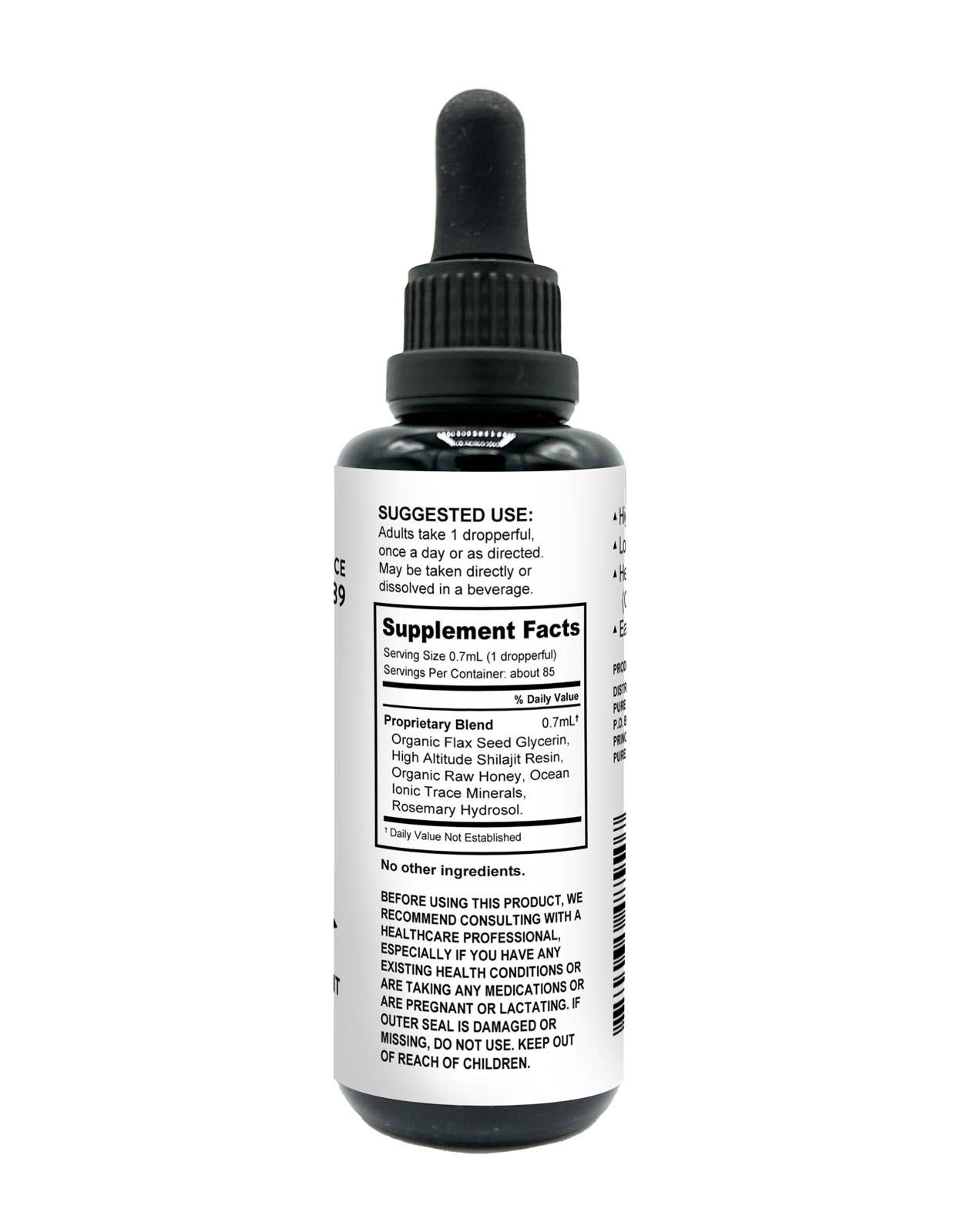 Pure Indian Foods - Shilajit Liquid Drops - 2 fl oz