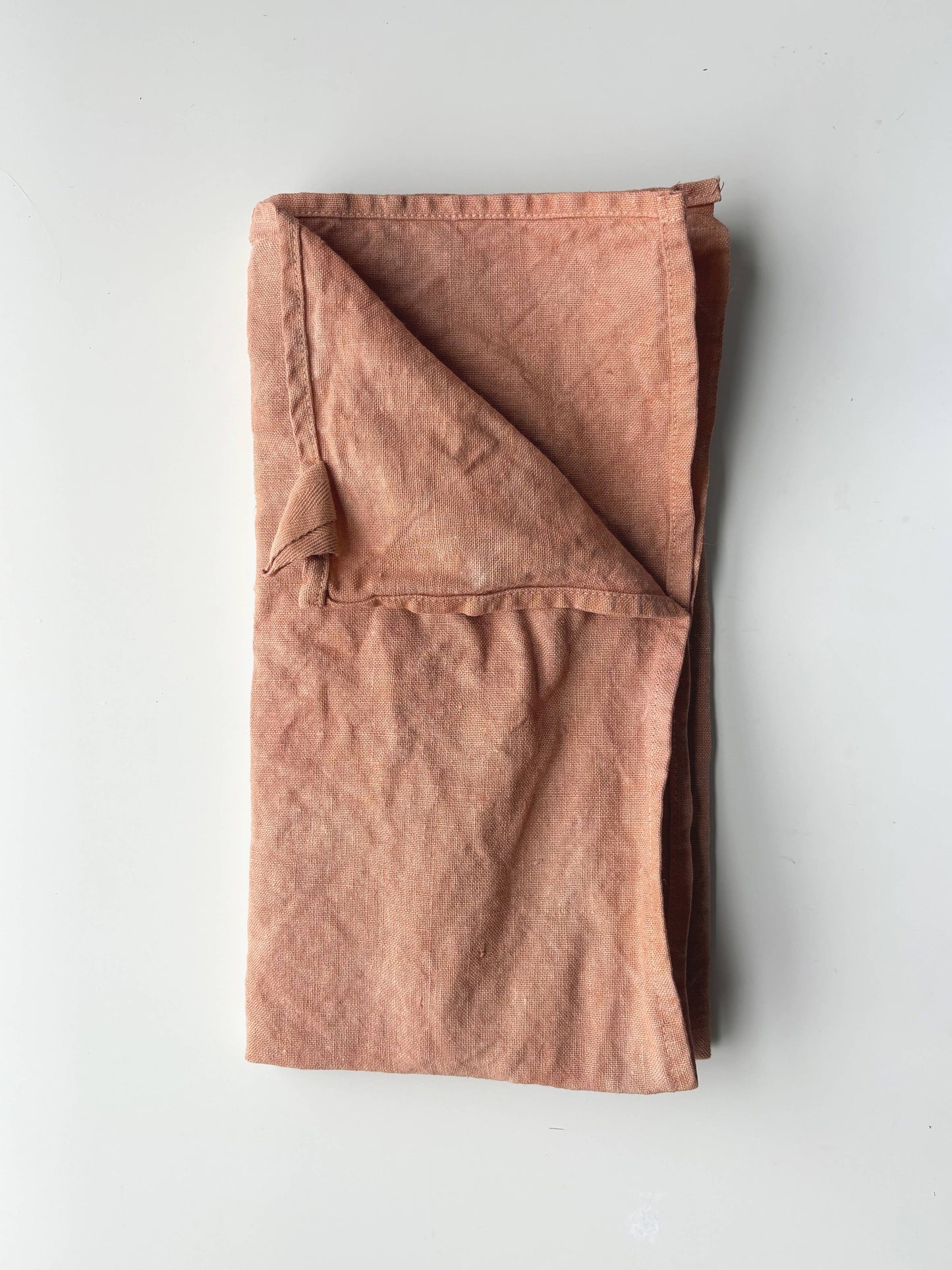 Naturally Dyed Linen Tea Towels: Gold