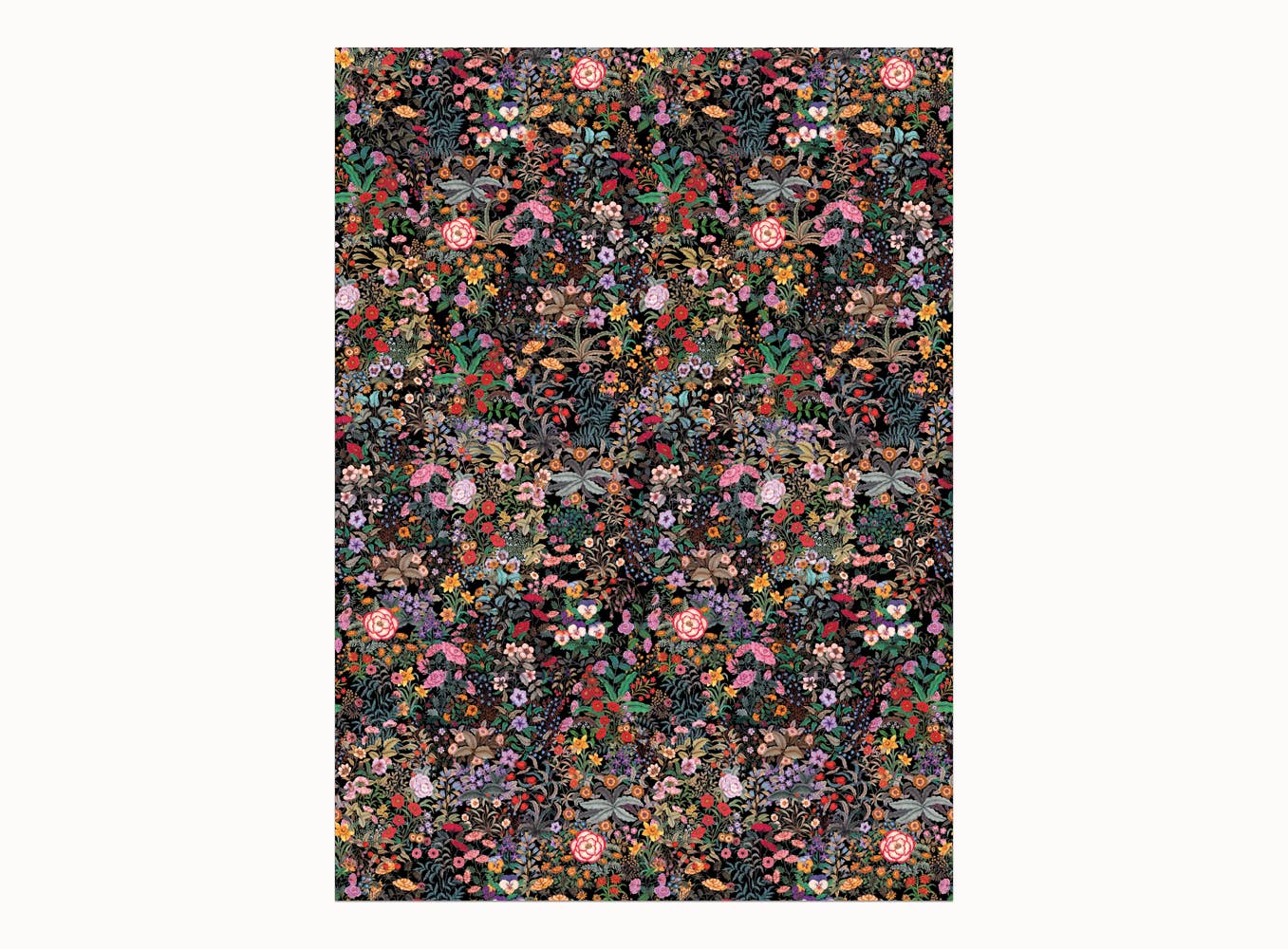 Meadow Black Gift Wrap Sheets