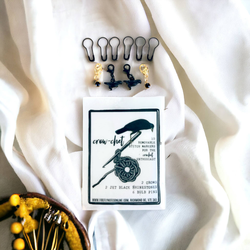 Crow-chet Stitch Marker Pack