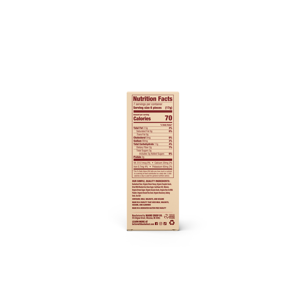 Maine Crisp | Gluten-Free Crackers