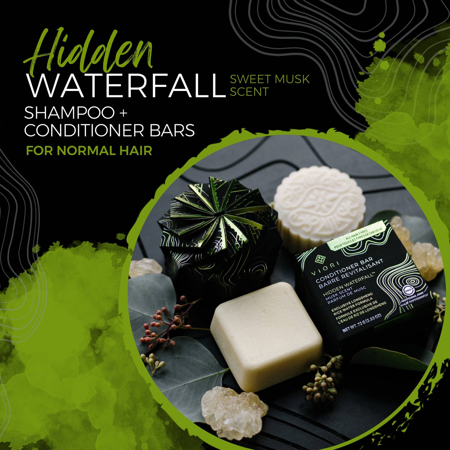 Rice Water Conditioner Bar Hidden Waterfall™ Musk Scent