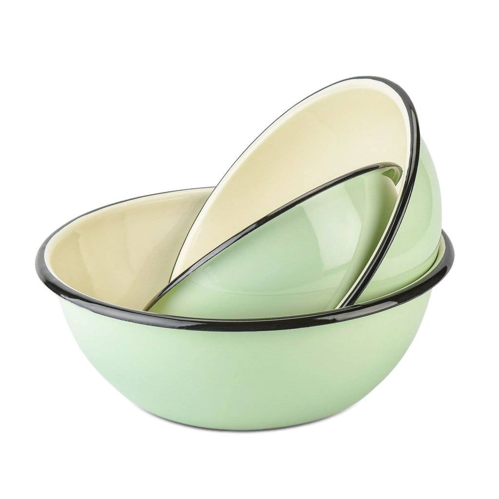 STP - Mint Сoolness Enamel Steel Bowl Set of 3 (1.6+2.7+4.2-qt)
