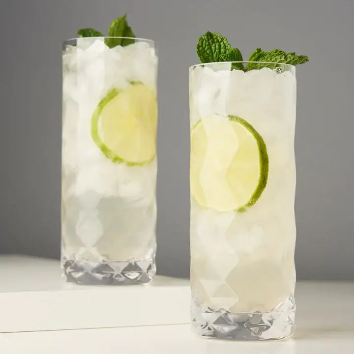 Gem Crystal Highball Tumblers