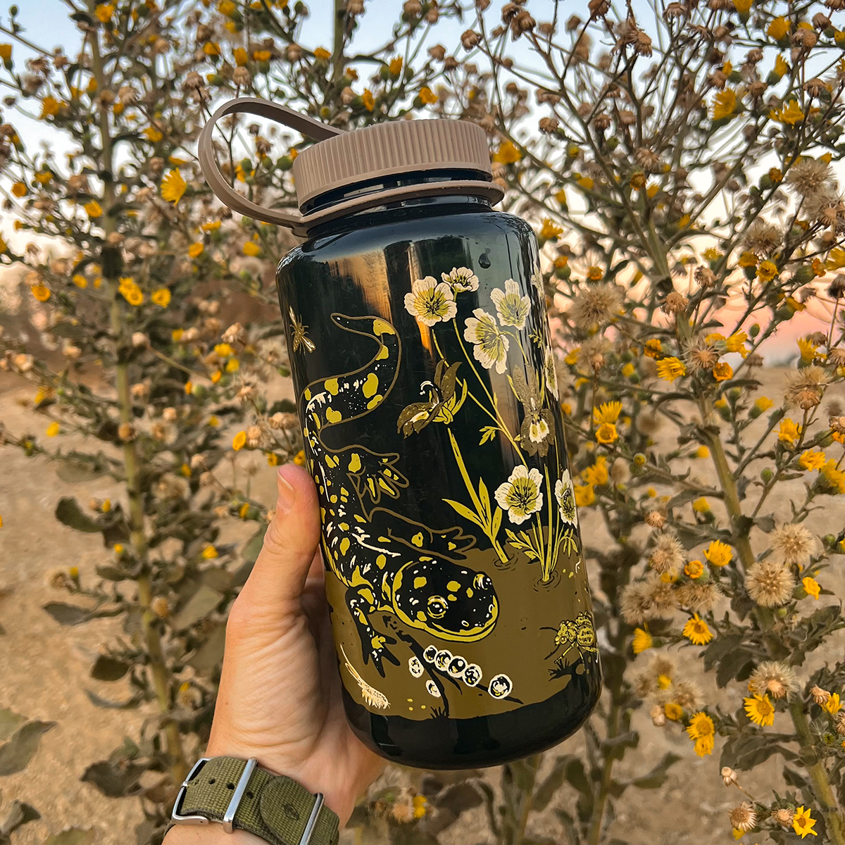 Mustard Beetle - 32oz Nalgene: Vernal