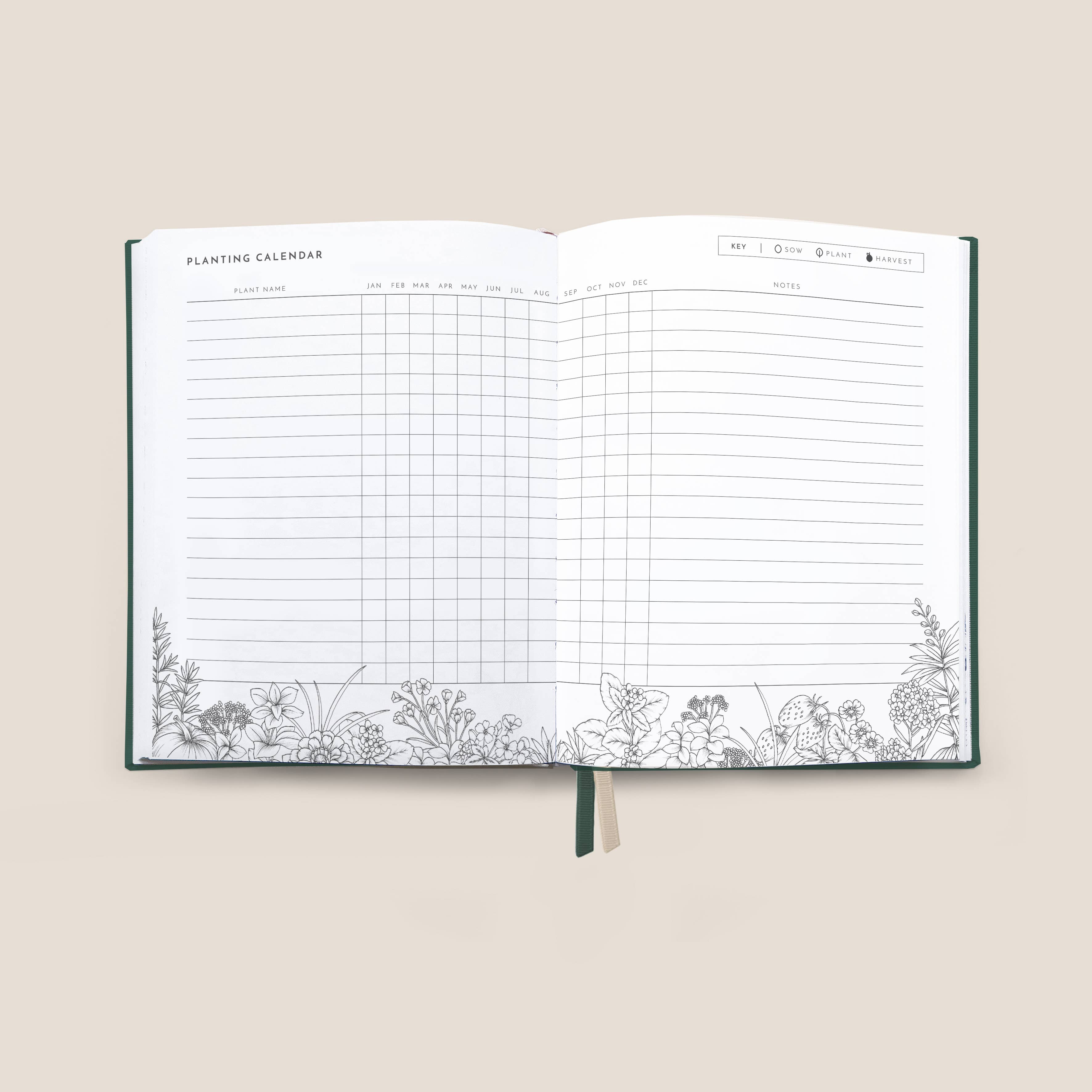 Typoflora - Grow - Garden Planner | Forest Green