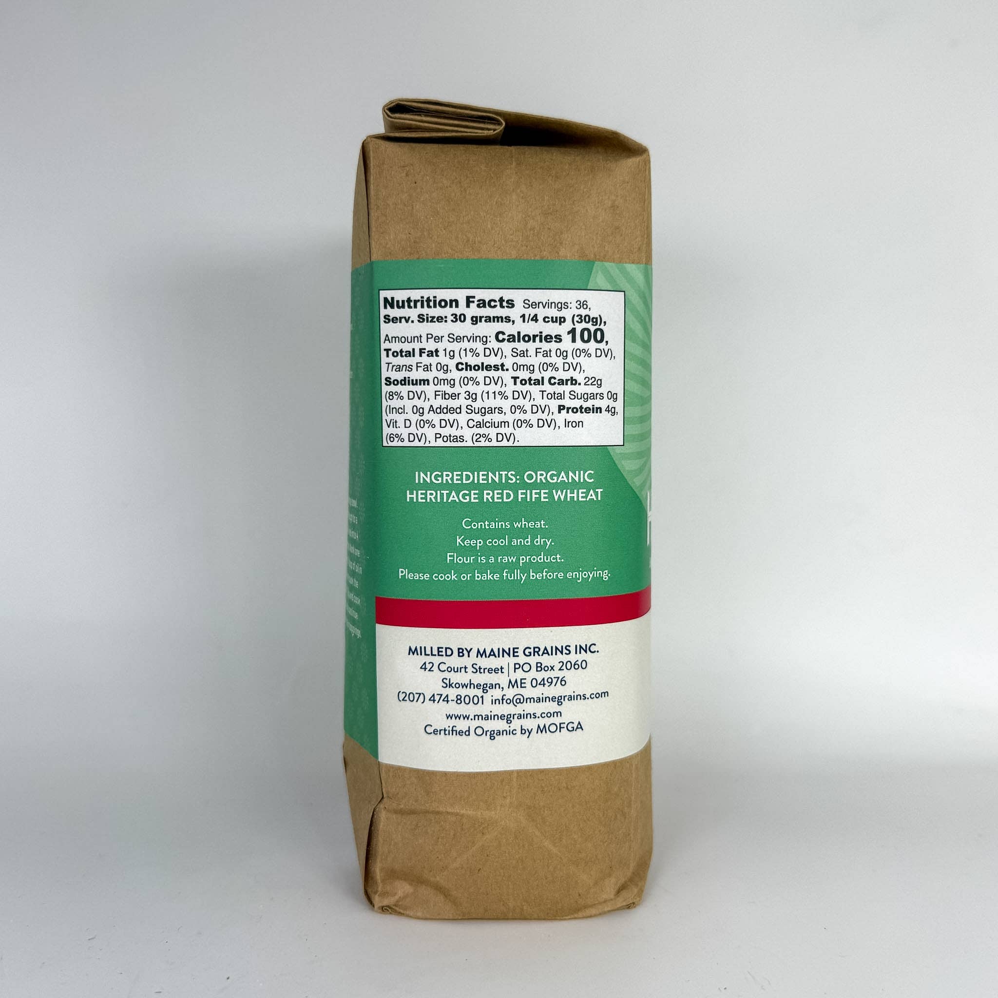 Organic Heritage Red Fife Wheat Flour / 6x2.4#