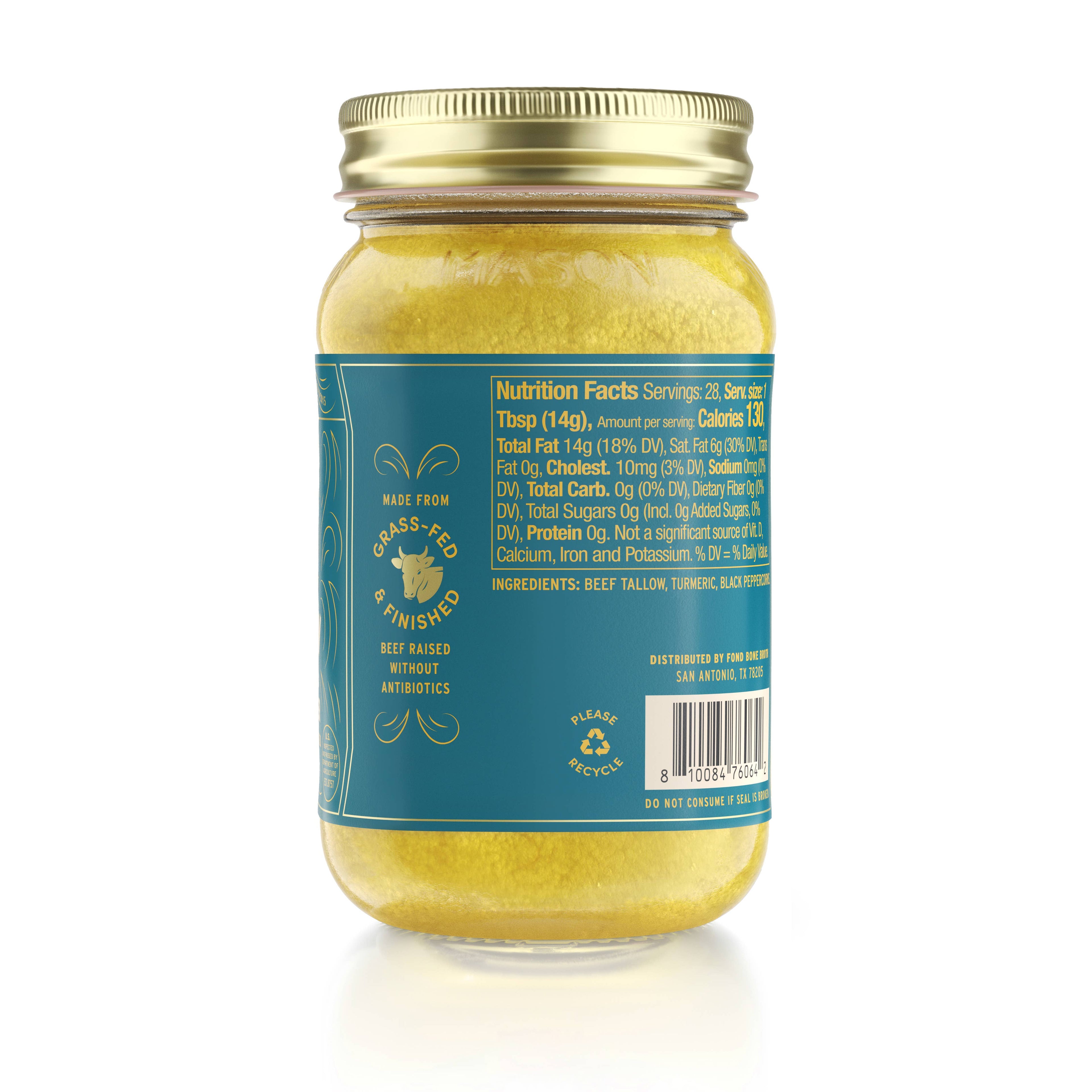 Turmeric & Black Pepper Regenerative Beef Tallow