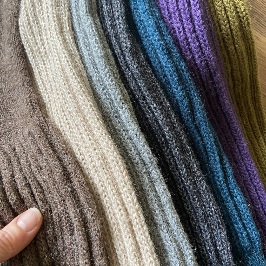 Super Long Alpaca Chunky Rib Sock