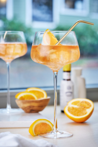 Raye™ Angled Crystal Stemmed Amaro Spritz Glasses