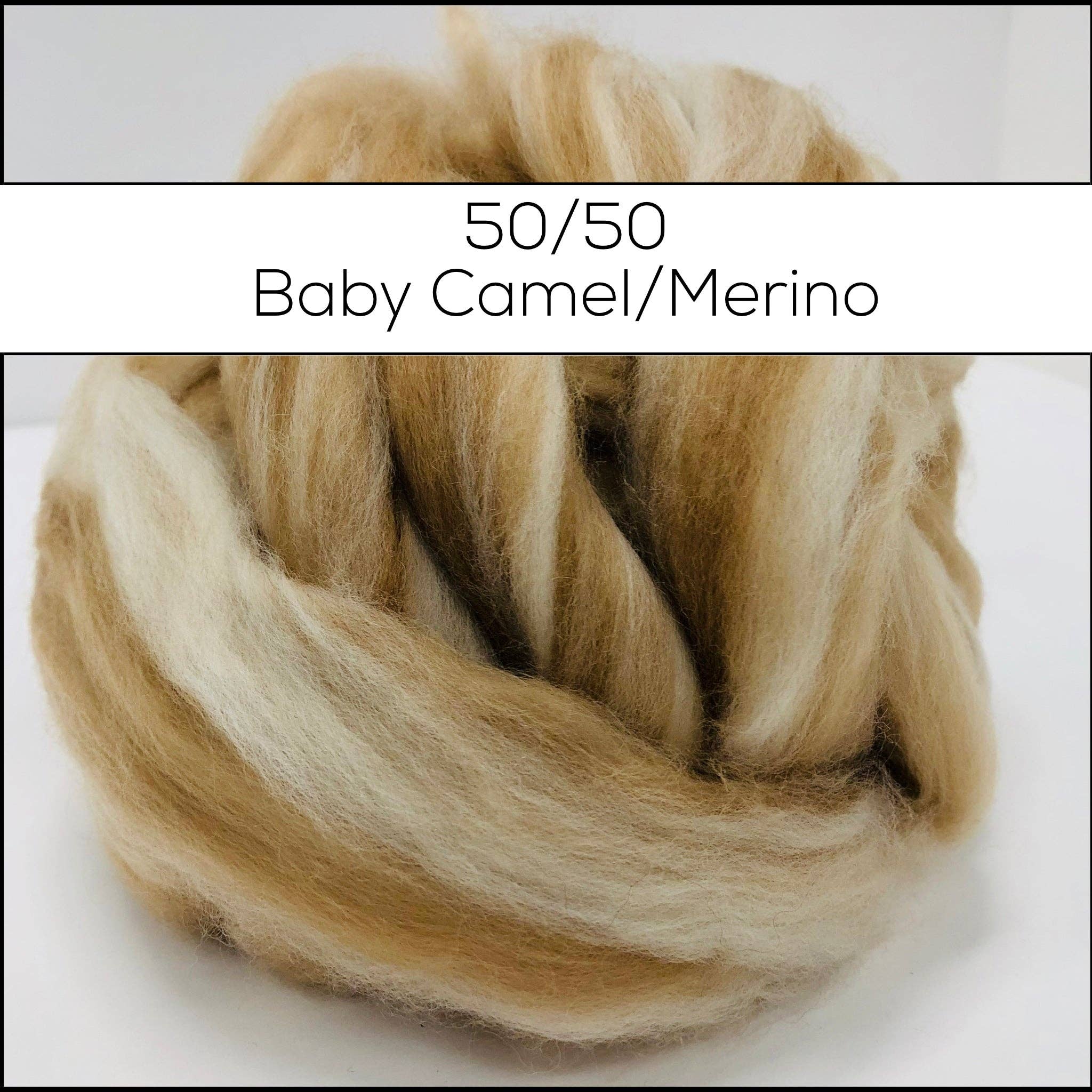 Baby Camel & Merino Roving